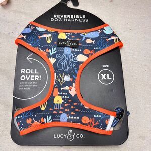Lucy‎ & Co Under The Sea Reversible Dog Harness - Size XL
